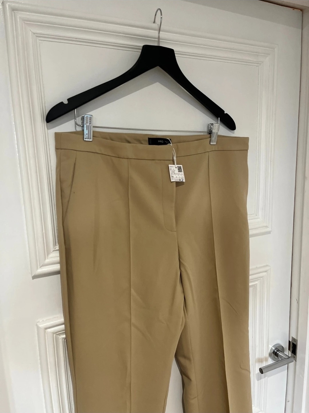 Beige Tailored Dress Pants